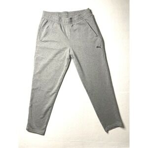 Puma Joggers‎ sweatpants grey w/drawstring Size Large
